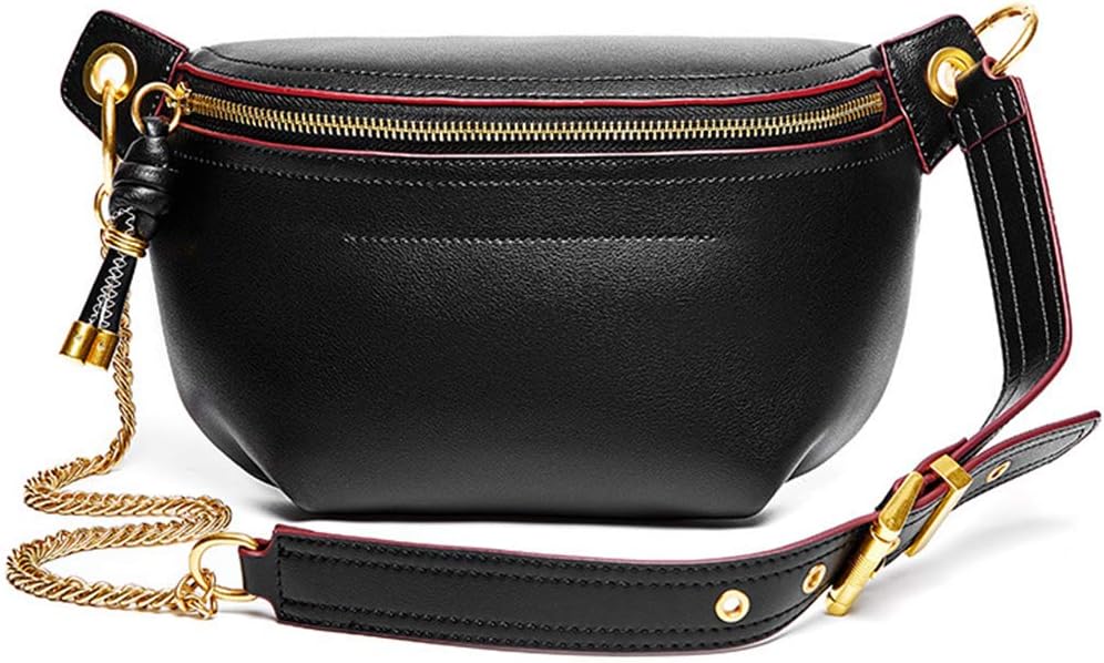 Leather Chain Crossbody Bag