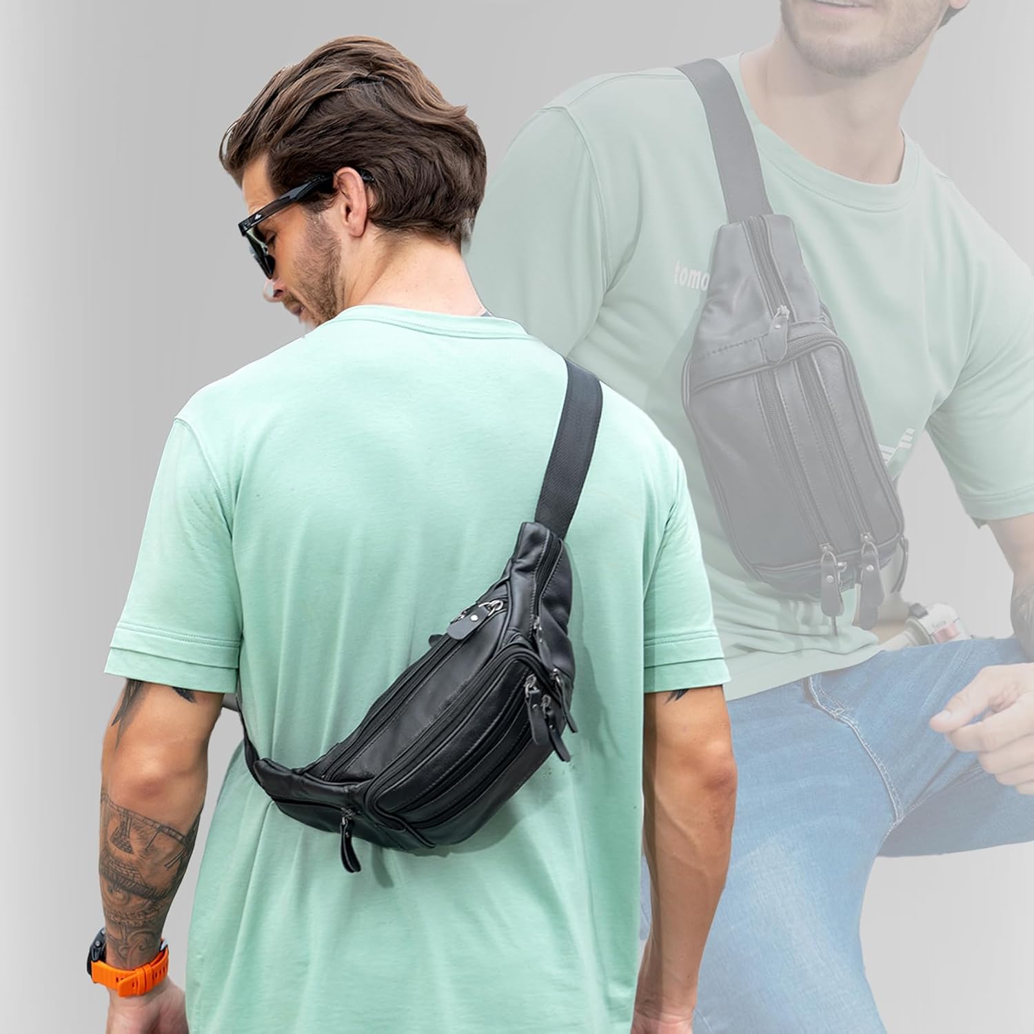 Leather Fanny Pack - Image 3