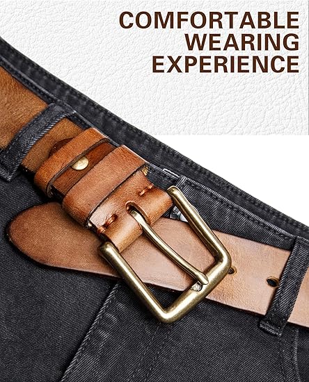 Full Grain Leather Men's Belt - Image 3